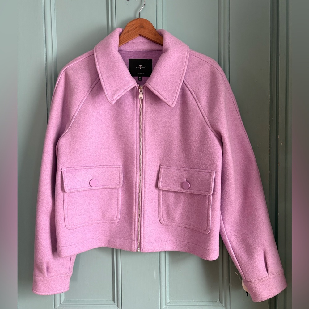 7 for all Mankind boxy jacket womens size M